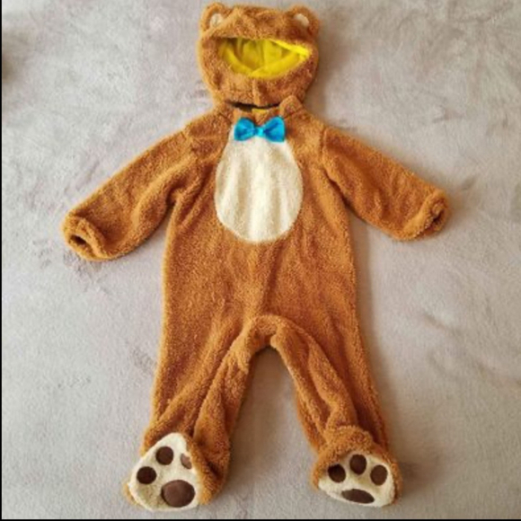 SOLD 🤯Rubie’s Bear Jumpsuit Cozy Costume Noah’s Ark Collection Infant/Toddler - Picture 2 of 9